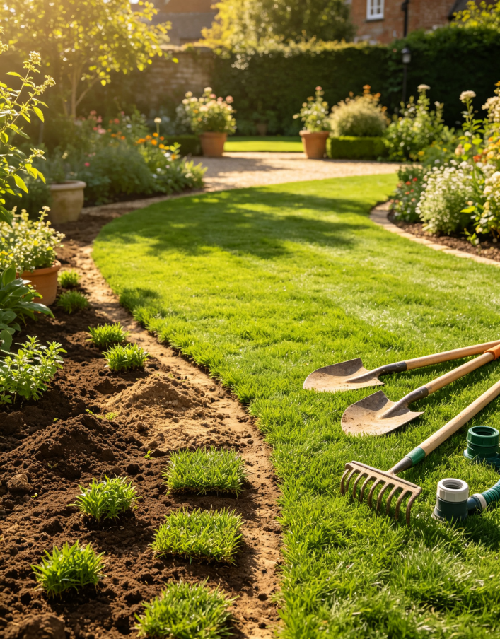 Drought-Resistant Lawn Transformation