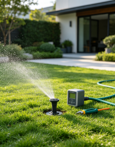 Smart Irrigation System Adjustment and Lawn Coordination