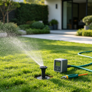 Smart Irrigation System Adjustment and Lawn Coordination